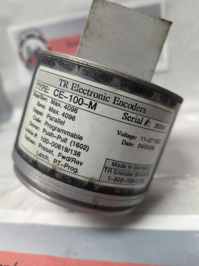 Used TR ELECTRONICS,CE-100-M,ROTARY ENECODER 11-27VDC PRE-OWNED
