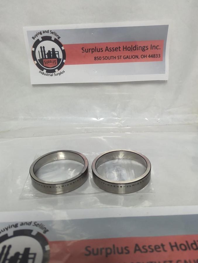 Used TIMKEN,JLM104910,ROLLER BEARING CUP LOT OF 2 PRE-OWNED