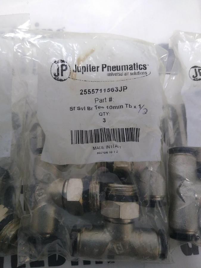 JUPITER PNEUMATICS,2555711563JP,TUBE SWIVEL MALE BRANCH T 10MMX1/2  LOT OF 3