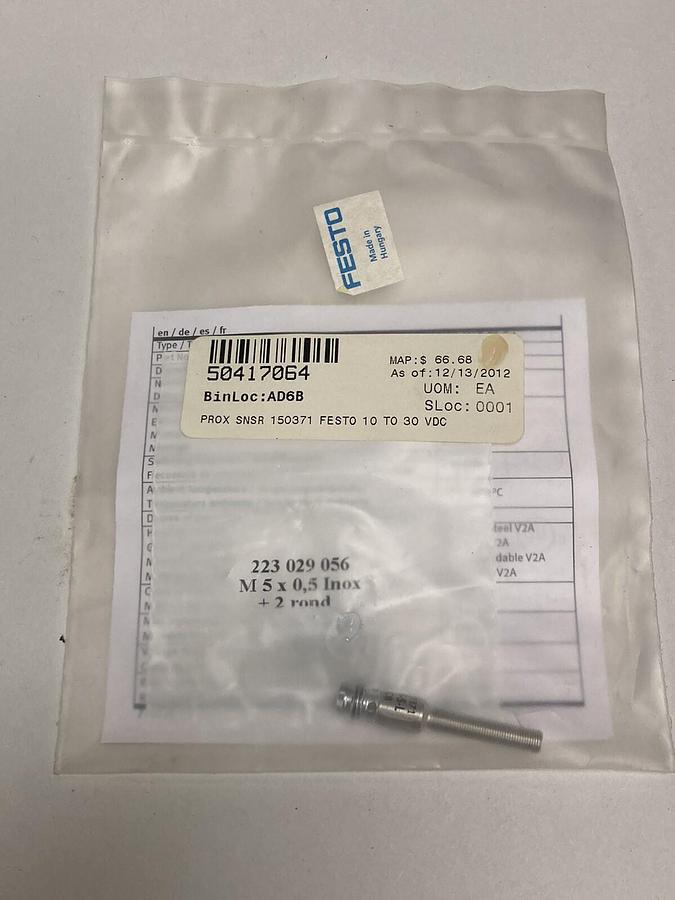 Used Festo,SIEN-M5B-PS-S-L,Proximity Sensor