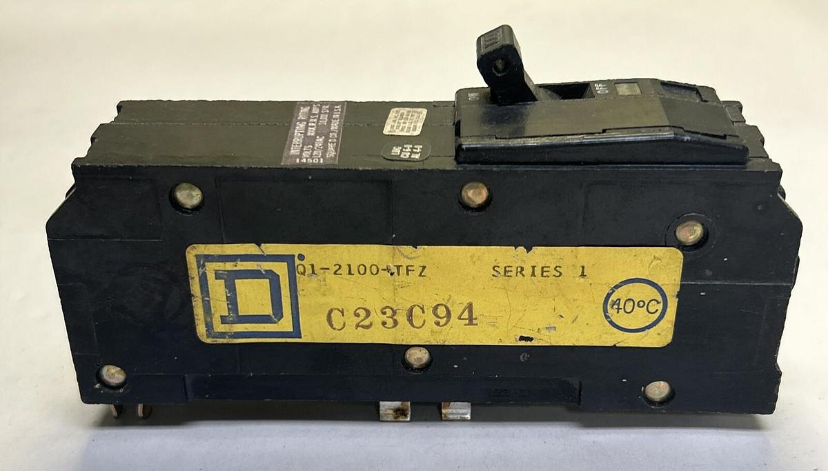 Used SQUARE D,Q12100TFZ,CIRCUIT BREAKER 100A 120/240V 2P