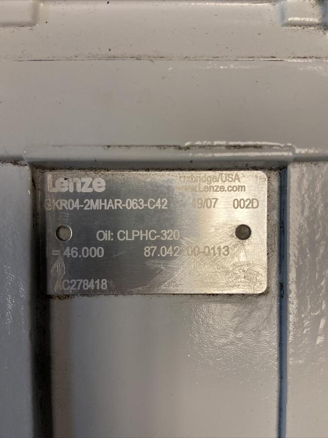 Lenze,GKR04-2MHAR-063-C42,Gearmotor 0.60Hp 230/480VAC