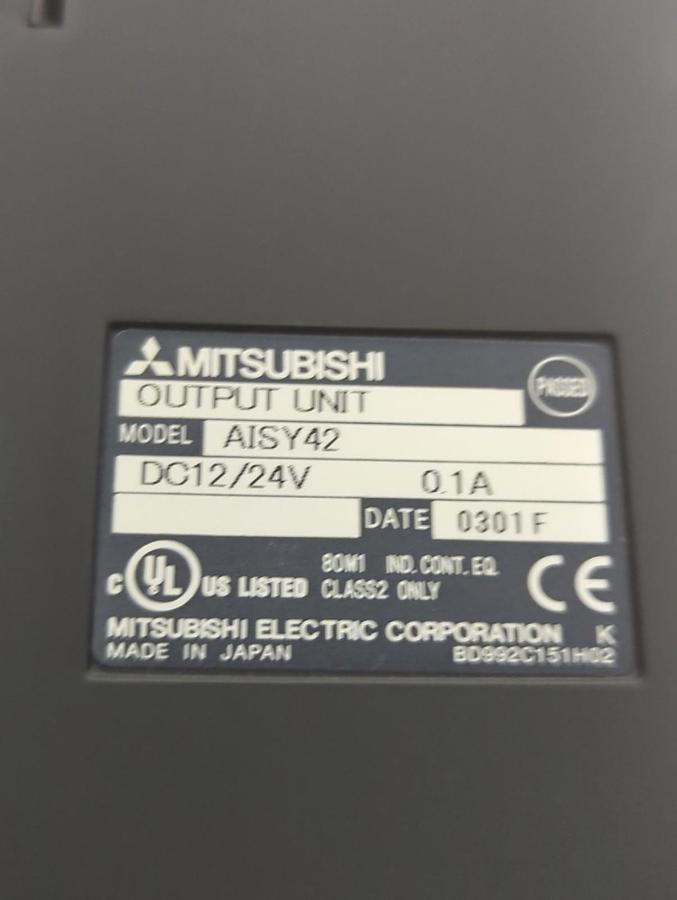 Used MITSUBISHI,A1SY42,OUTPUT UNIT MODULE PRE-OWNED