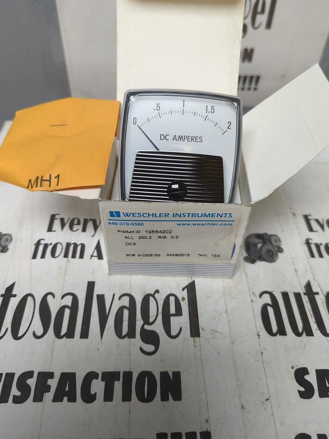 WESCHLER,19564202 ALL 250-2 R/S: 0-2 DCA, PANEL METER NOS