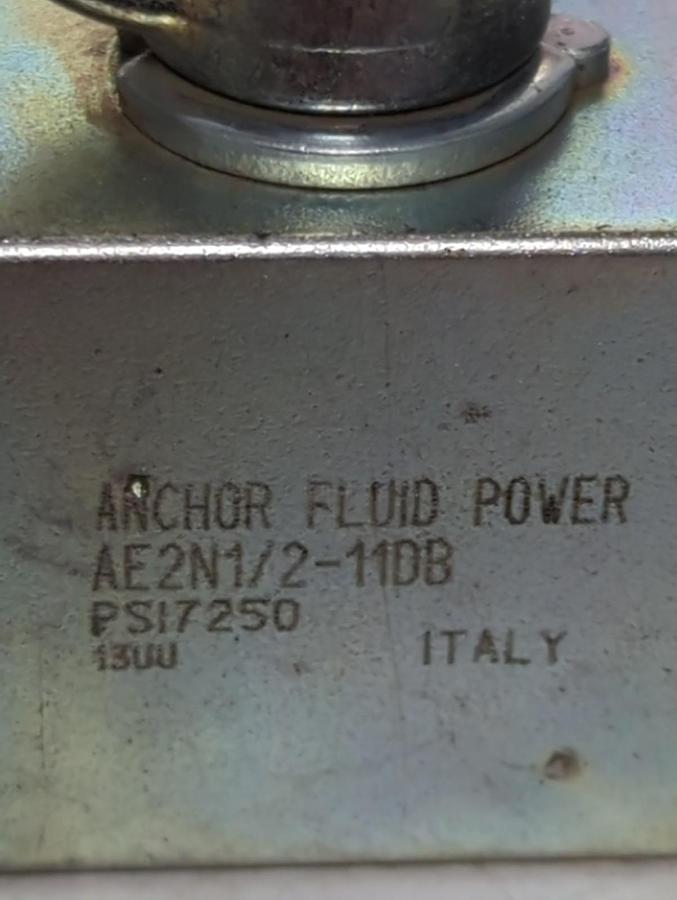 ANCHOR FLUID POWER,AE2N1/2-11DB,BALL VALVE 7250 PSI NOS