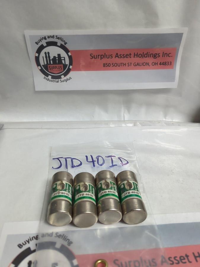 Used LITTELFUSE,JTD40ID,INDICATOR 40 AMP FUSE LOT OF 4 PRE-OWNED