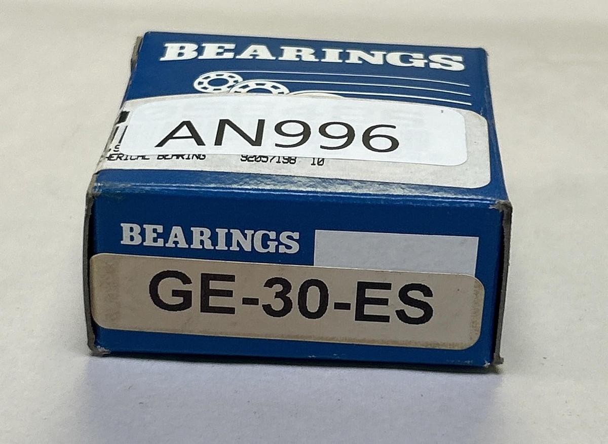 BEARINGS,GE-30-ES,SPERICAL PLAIN BEARING NOS