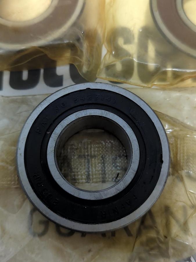 FAFNIR,206PP,RUBBER SEALED BALL BEARING 30X62X16MM LOT OF 3 MISSING BOXES NOS