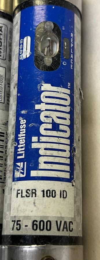 Used LITTELFUSE,FLSR100,FUSE 100A 600V LOT OF 3