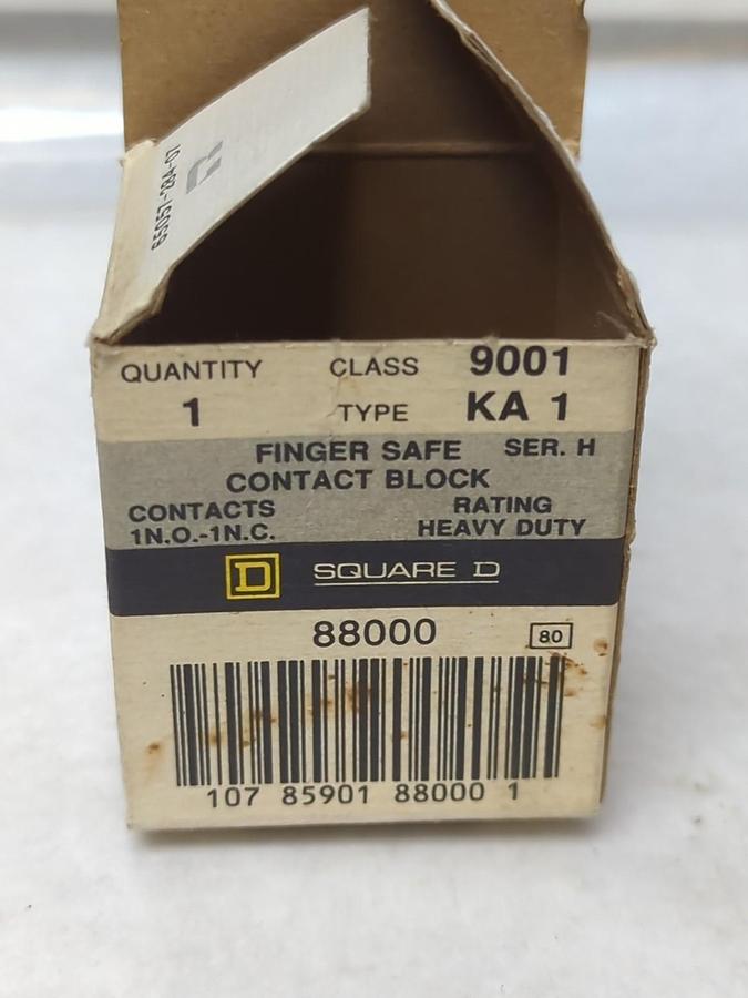 SQUARE D,9001 KA1,FINGER SAFE CONTACT SERIES H NOS