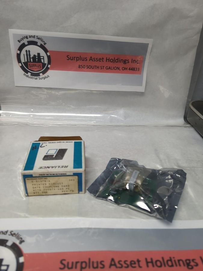 RELIANCE ELECTRIC,0-51378-6,PRINTED CIRCUIT GATE COUPLING CARD NOS