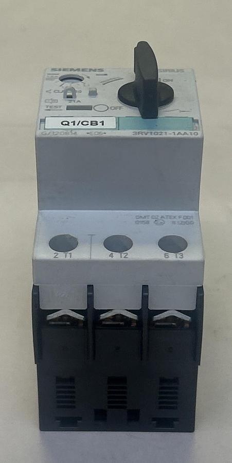 Used SIEMENS,3RV1021-1AA10,MOTOR STARTER