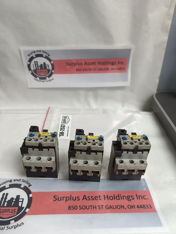 Used ALLEN BRADLEY,193-B1E1,OVERLOAD RELAY SERIES A 1.6-5.0A LOT OF 3 PRE-OWNED