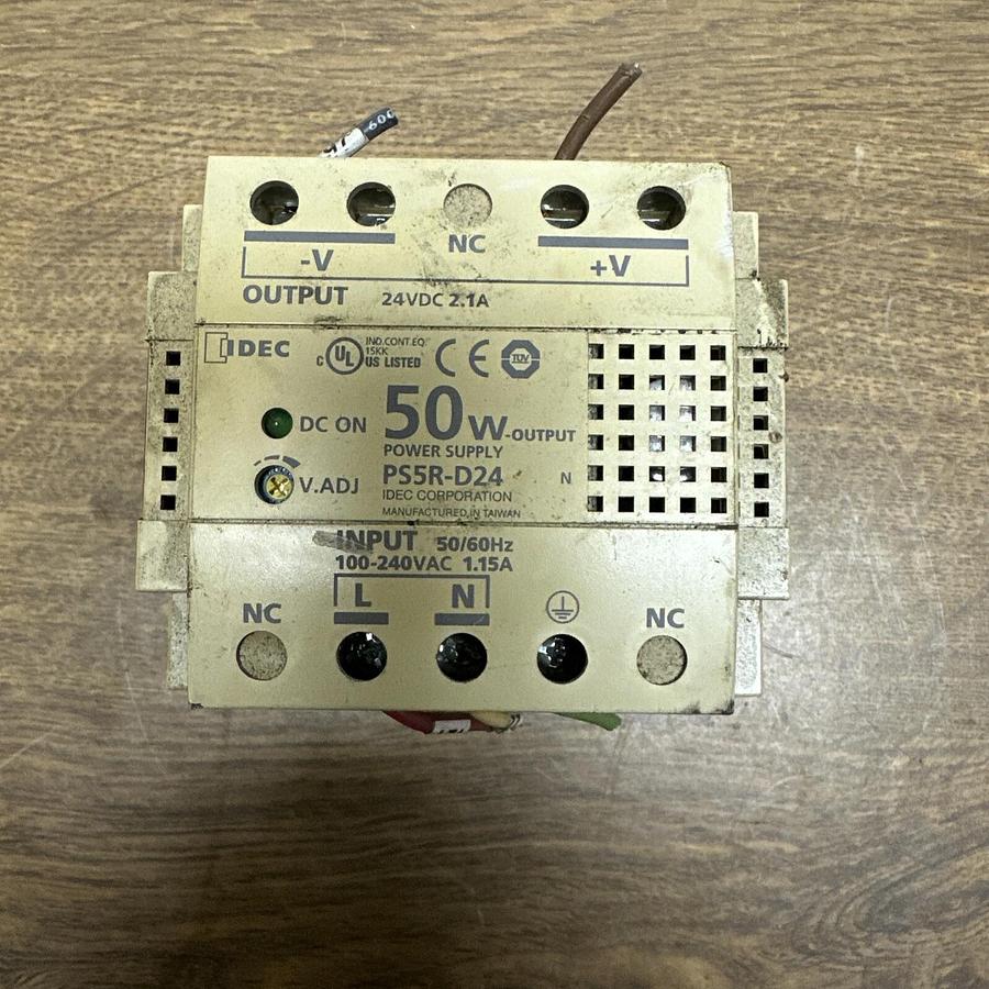 Used Idec,PS5R-D24,DIN Rail Mounted Power Supply