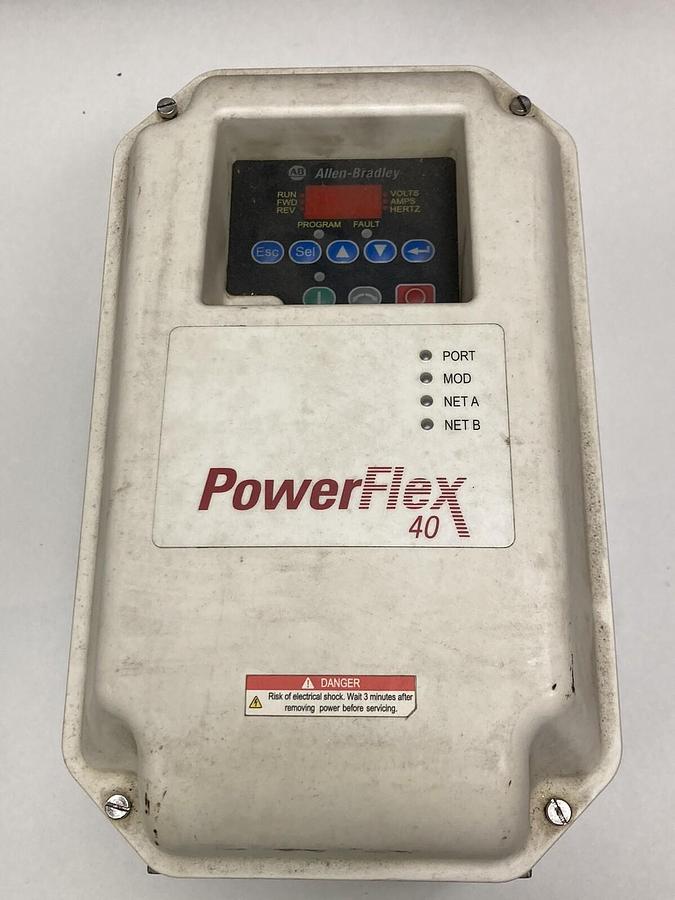 Used Allen Bradley,22B-D2P3C104,VFD Ser A 1 HP Powerflex 40 Ac Drive