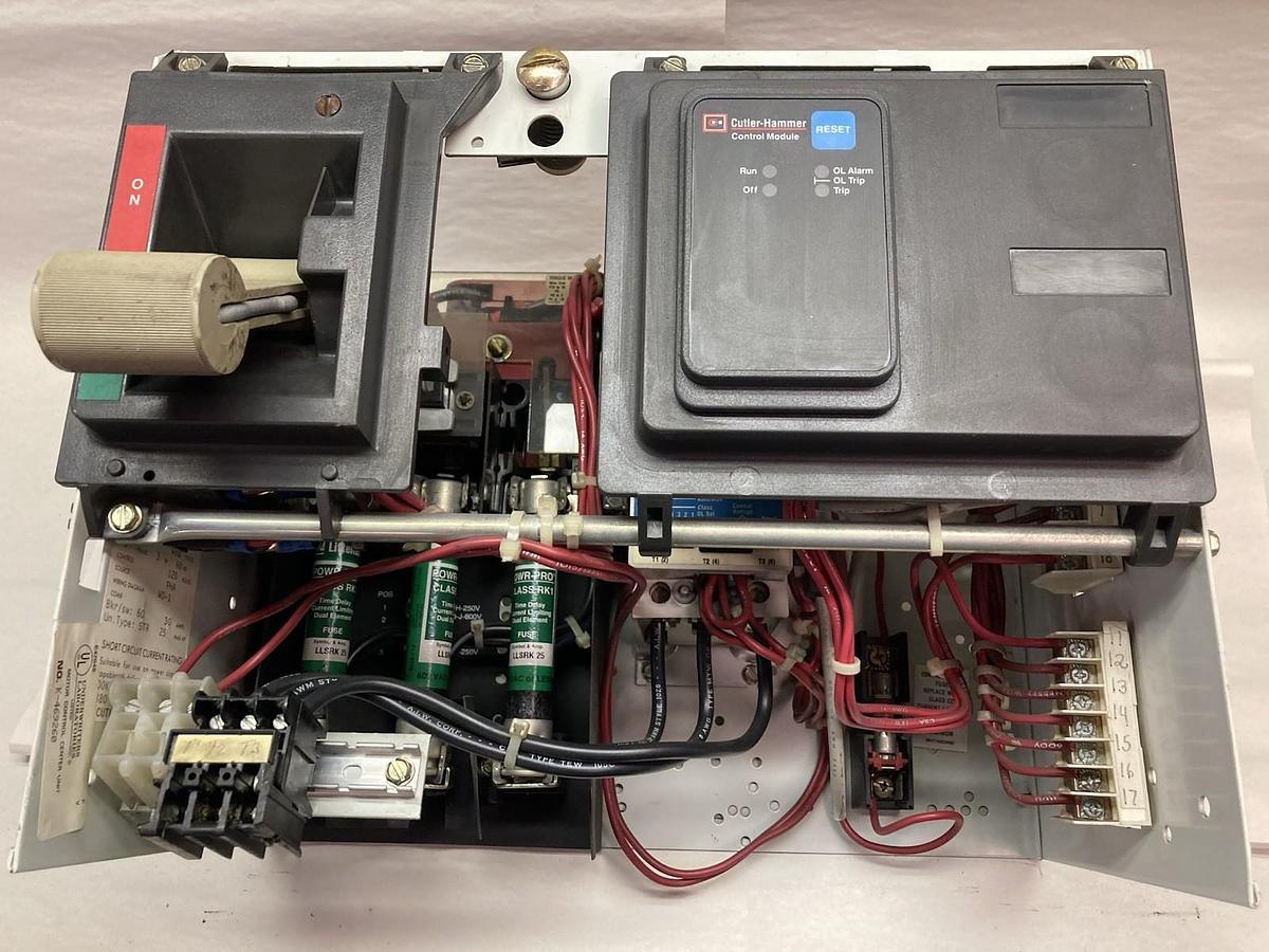 Used Cutler Hammer,Size 2, W200M2CFC MCC Starter Feeder Fused Bucket