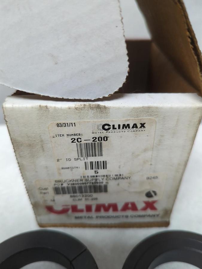 CLIMAX,2C-200,2 INCH SHAFT COLLAR CLAMP BOX OF 5 NOS