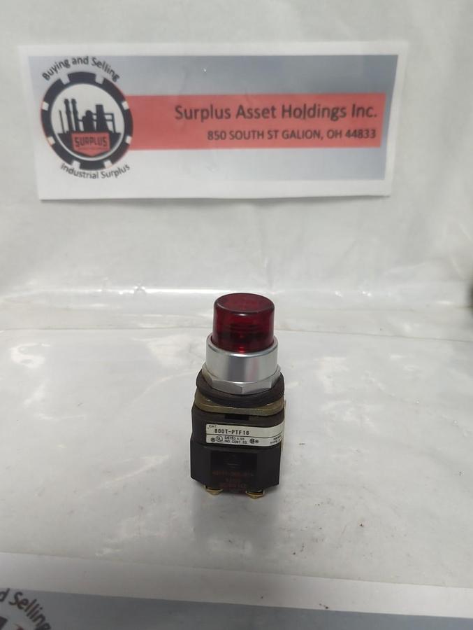 Used ALLEN BRADLEY,800T-PTF16,PUSH BUTTON 120V PRE-OWNED