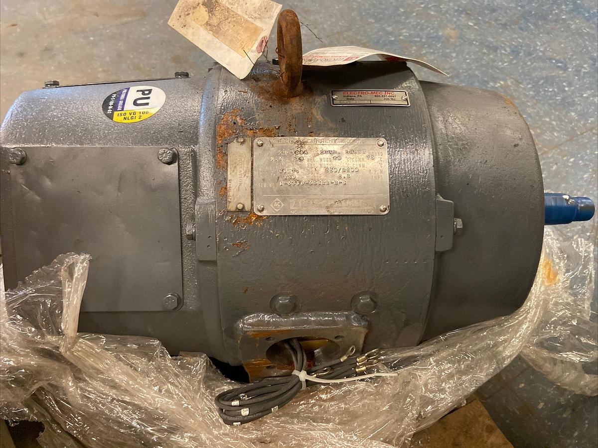 Used Allis Chalmers,EN-254A,Direct Current DC Motor 1.5hp 6.2A