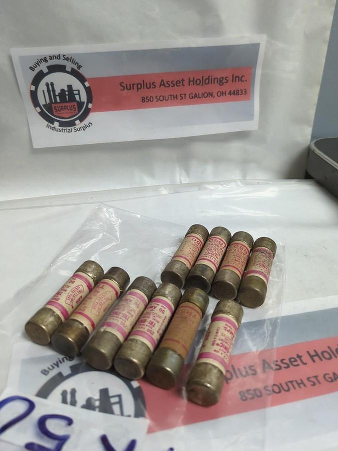 Used GOULD SHAWMUT,TR-50,TRI-ONIC 50 AMP FUSE LOT OF 10 PRE-OWNED