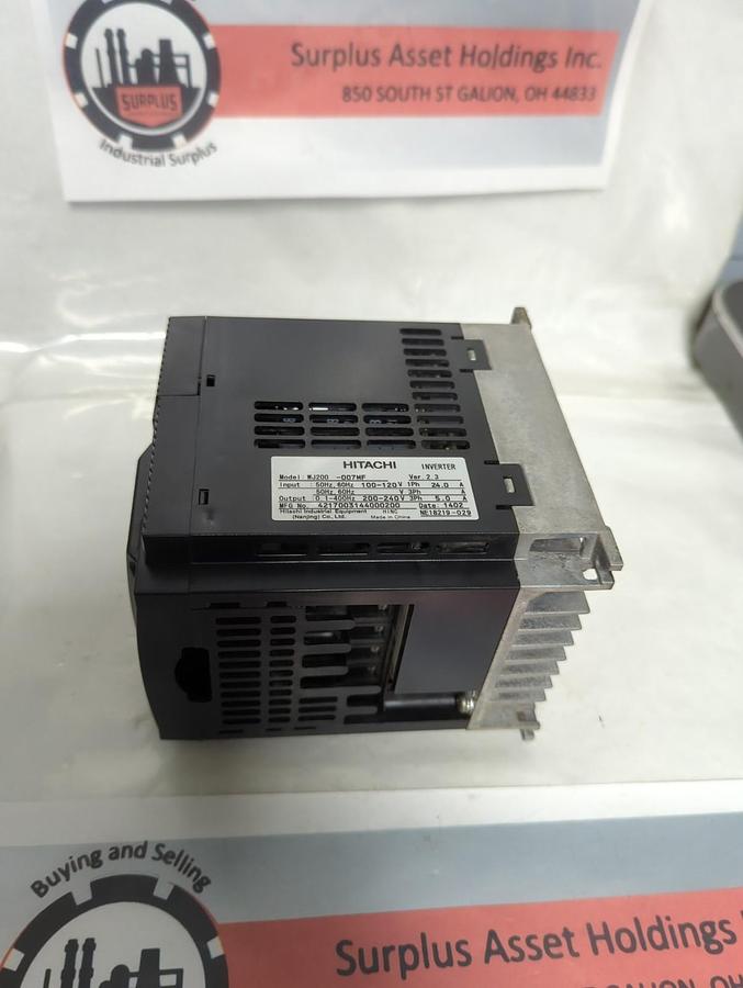 Used HITACHI,WJ200-007MF,INVERTER 100V 1 PHASE PRE-OWNED