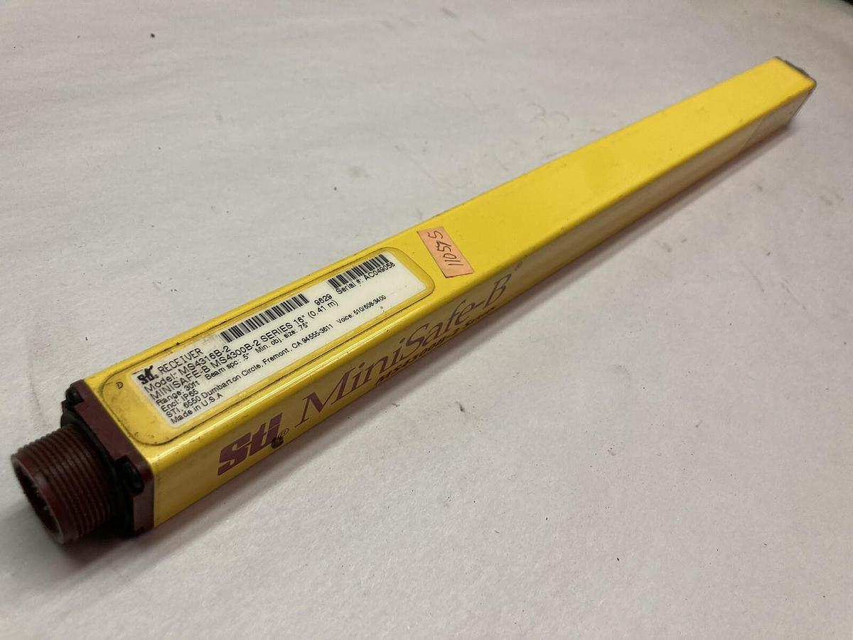 Used STI,MS4316B-2,Minisafe-B Safety Light Curtain Receiver