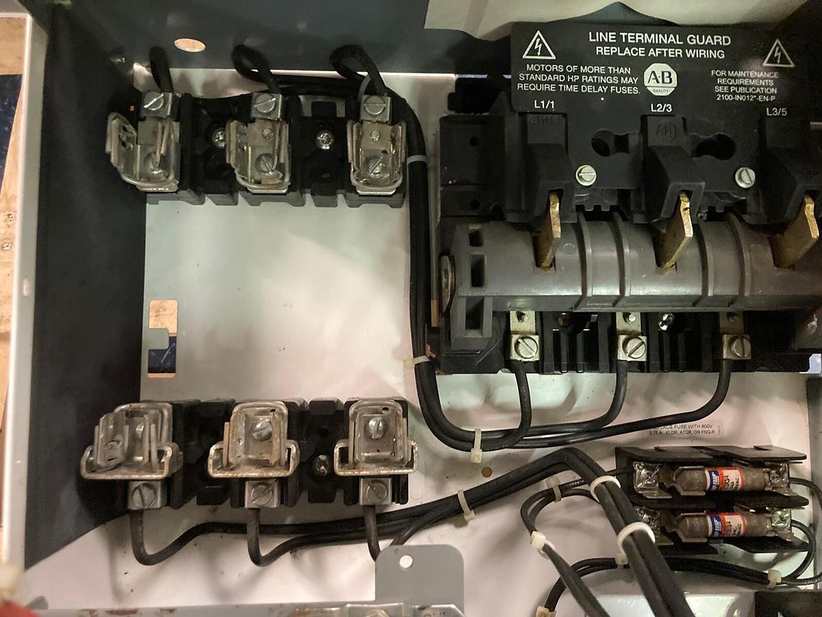 Used Allen-Bradley,2106B,Size 1 MCC 20 Inch Reversing Starter Feeder Bucket