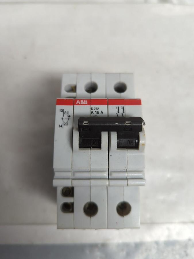 Used ABB,S 272 K16A,CIRCUIT BREAKER PRE-OWNED