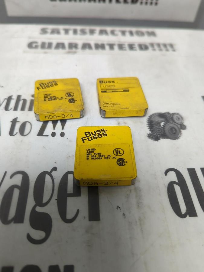 COOPER BUSSMANN,MDA-3/4,FUSES..LOT OF 15..NOS