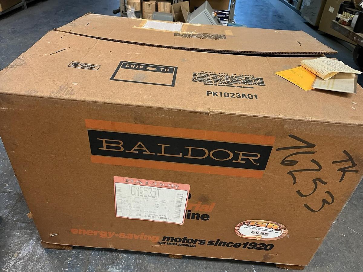 Used BALDOR,CM2535T,MOTOR 30HP 1760RPM 3PH 230/460V 284TC NOS