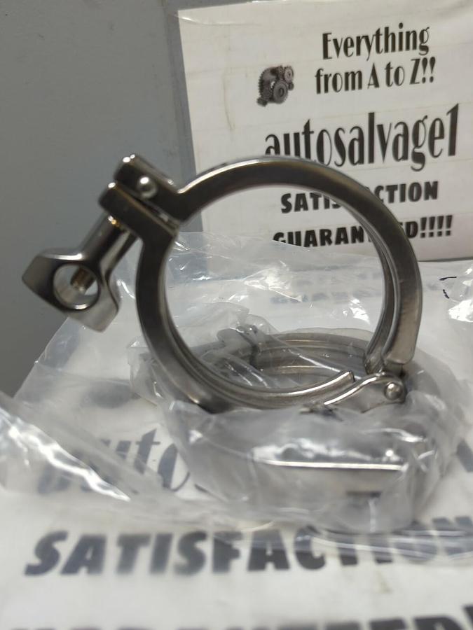 DIXON,13MHHM-DP300,3 INCH TUBE OD SANITARY CLAMP LOT OF 2 NOS