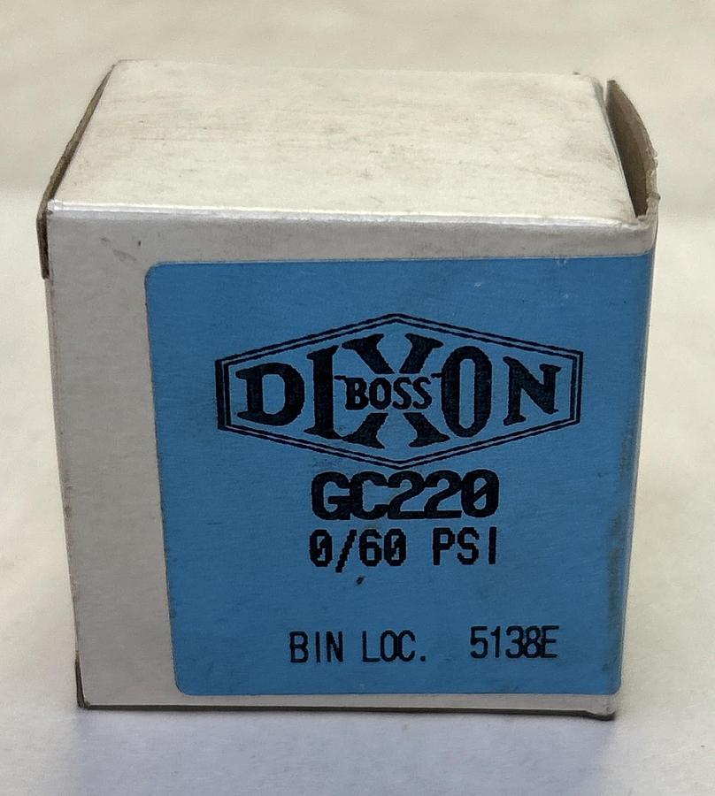 DIXON,GC220,GAUGE 0-60 PSI NOS