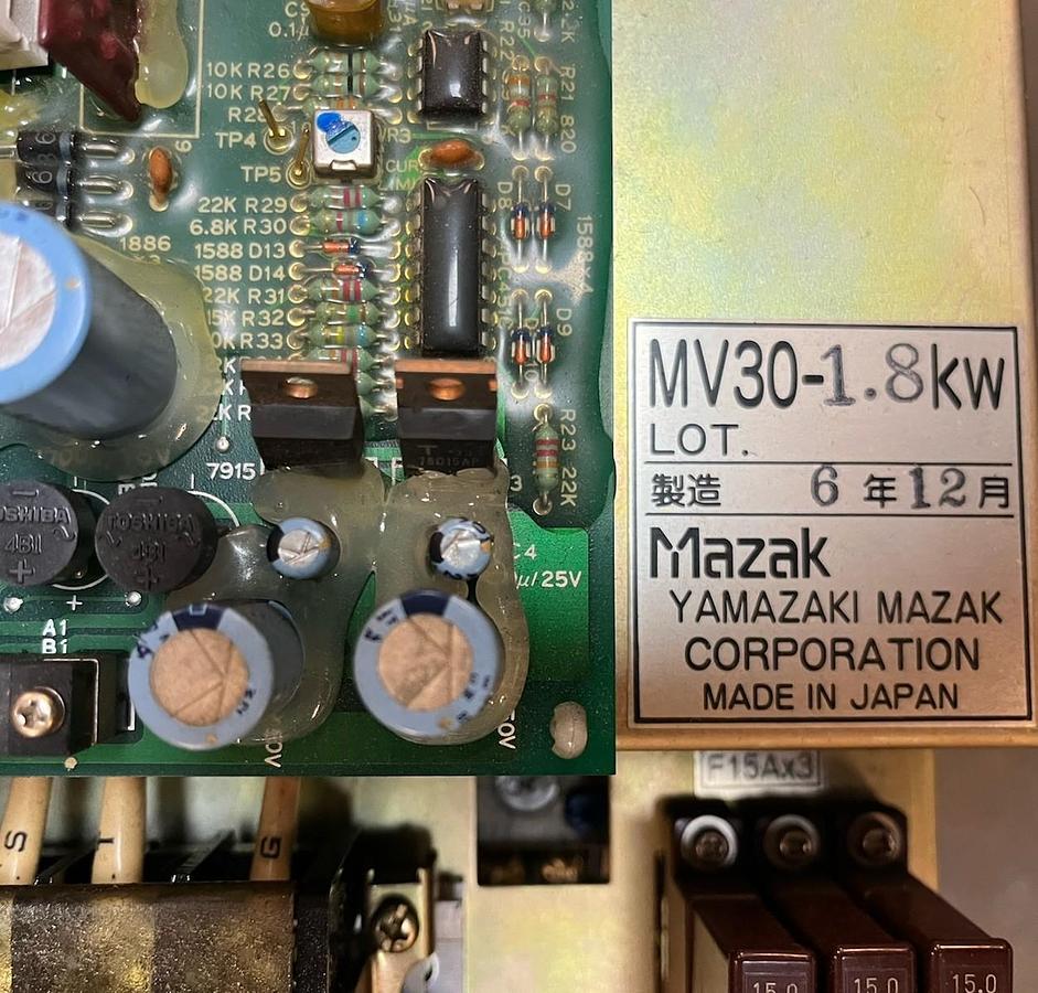 Used YAMAZAKI MAZAK,MV30-1.8KW,AC SERVO DRIVE AMPLIFIER