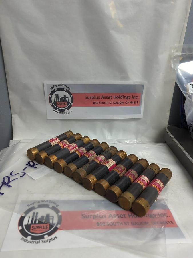 Used COOPER BUSSMANN,FRS-R-40,FUSETRON 40 AMP FUSE LOT OF 11 PRE-OWNED