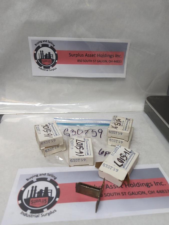 TELEMECANIQUE,G30T59,OVERLOAD HEATER ELEMENT LOT OF 6 NOS