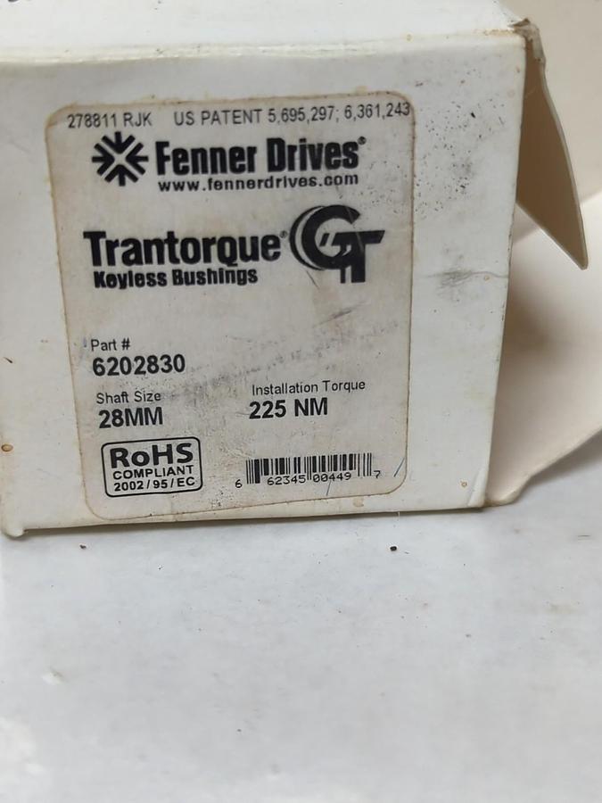 TRANTORQUE,6202830,KEYLESS BUSHING 28MM NOS