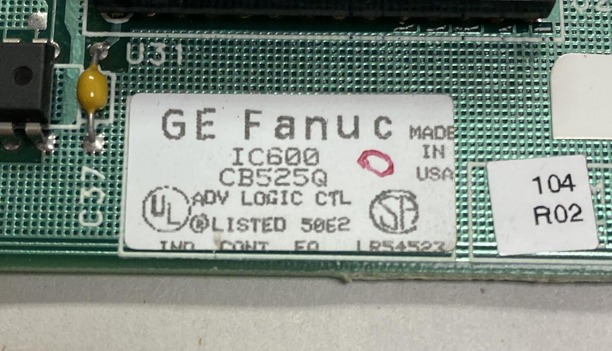 Used GE FANUC,IC600CB525Q,CONTROL BOARD MODULE REFURBISHED