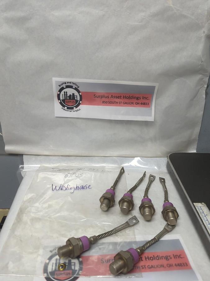 Used WESTINGHOUSE,9711013H04,RECTIFIER DIODE LOT OF 6 PRE-OWNED