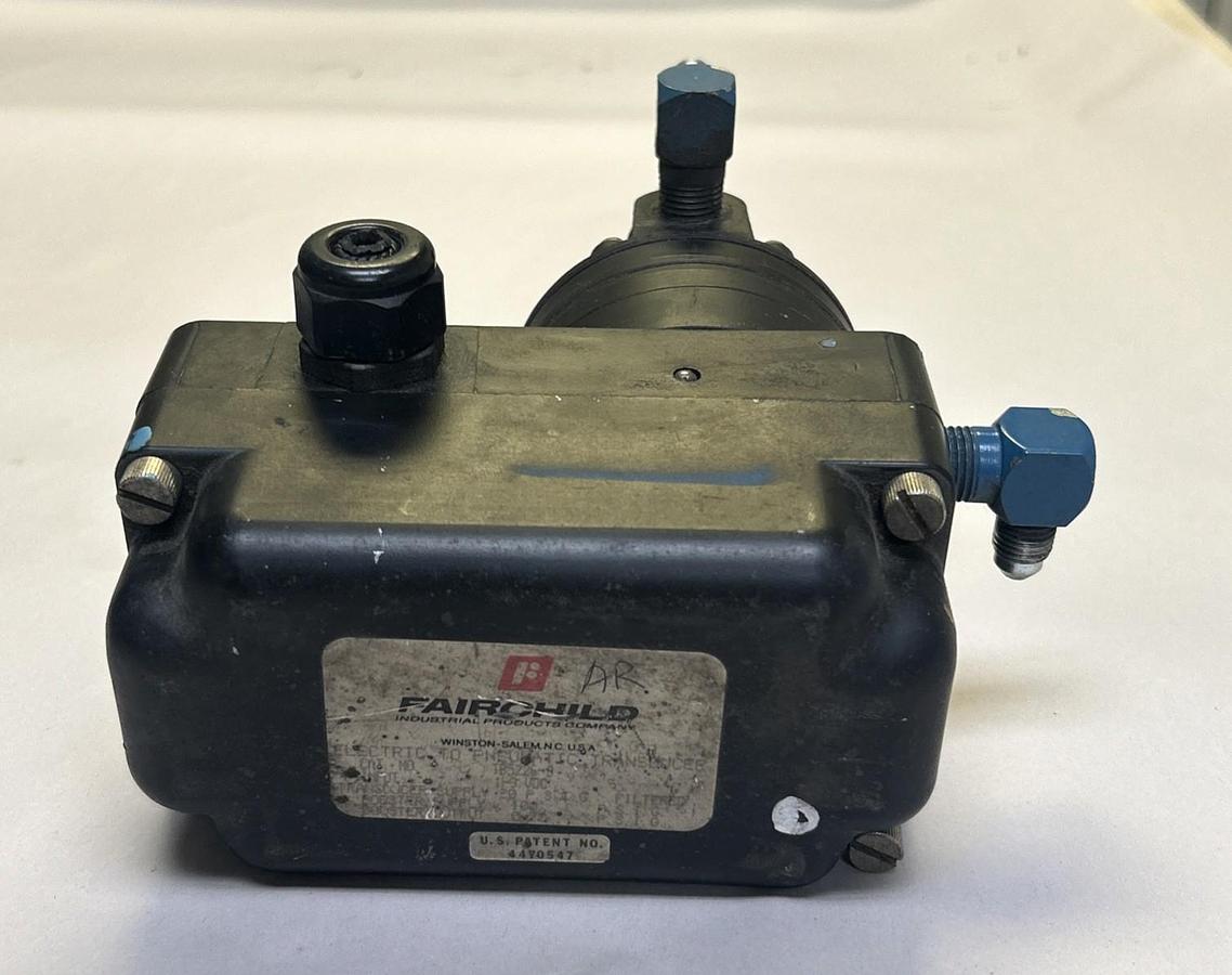 Used FAIRCHILD,TB5226-9,ELECTRIC TO PNEUMATIC TRANSDUCER