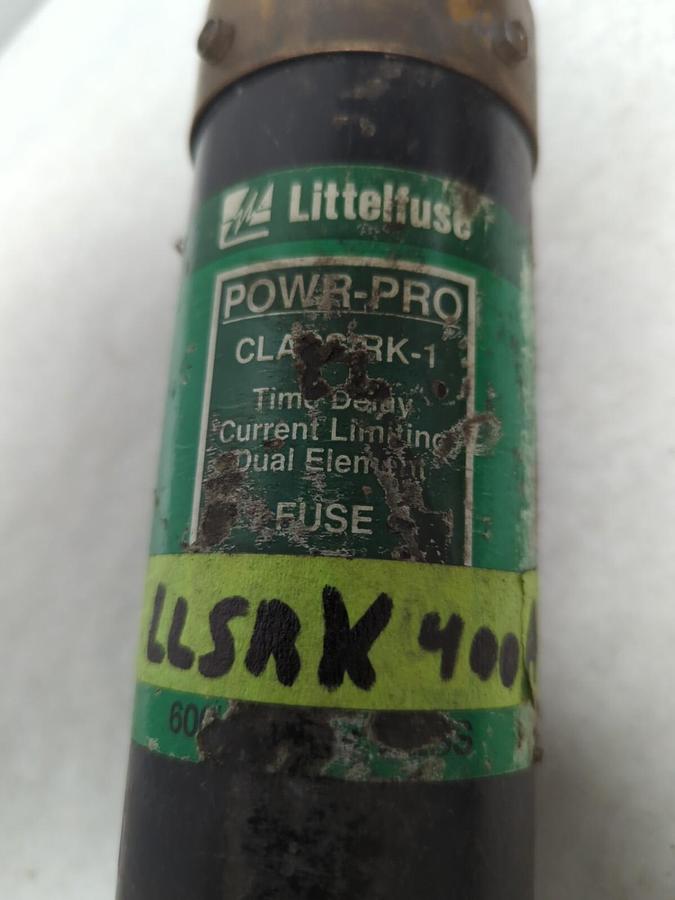 Used LITTELFUSE,LLSRK 400,POWR-GARD 400 AMP FUSE PRE-OWNED