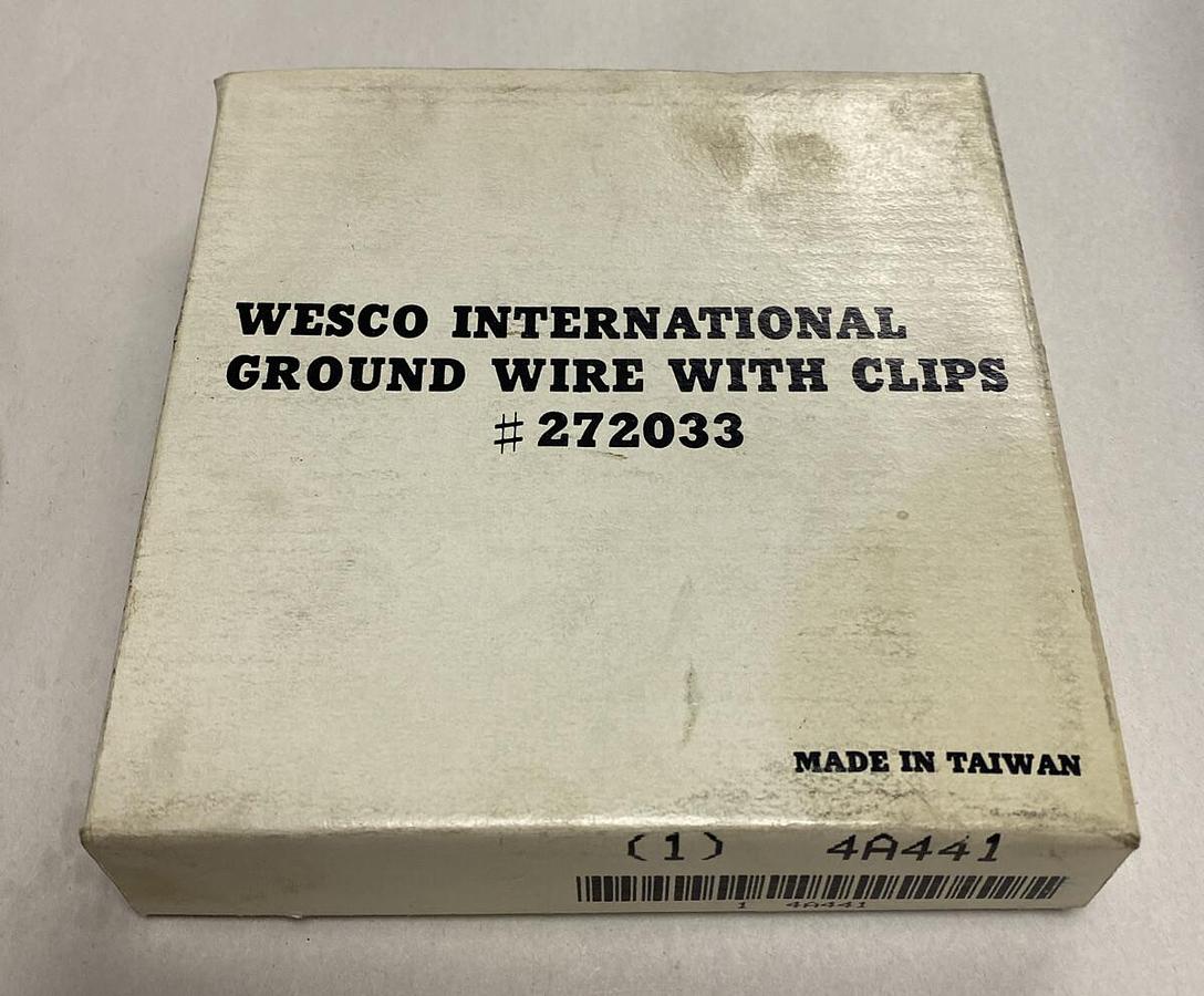 Wesco,272033,Ground Wire With Clips 3 FT New