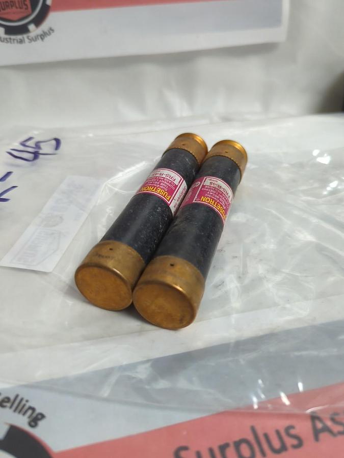 Used COOPER BUSSMANN,FRS-R-45,FUSETRON 45 AMP FUSE LOT OF 2 PRE-OWNED