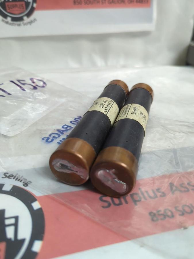 Used BUSSMANN,BRT 50,TAP FUSE 150 AMP FUSE LOT OF 2 PRE-OWNED