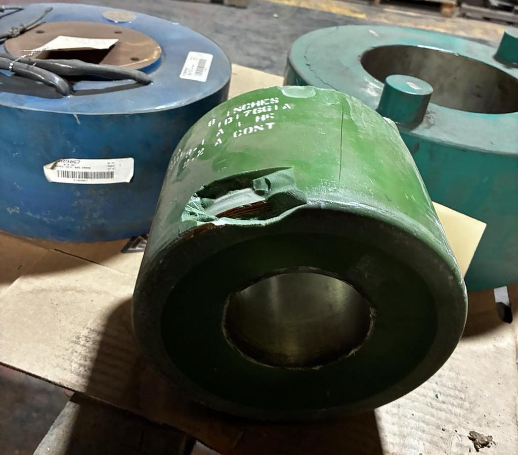 Used GE,ID176G1A,8" Shunt Crane Brake Coil (Damaged)