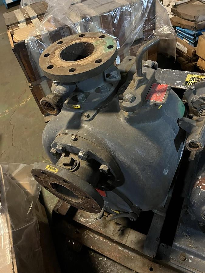 Used GORMAN RUPP,T4A3-B,SELF PRIMING T SERIES CENTRIFUGAL PUMP 4"X4" 25HP 3PH 1755RPM