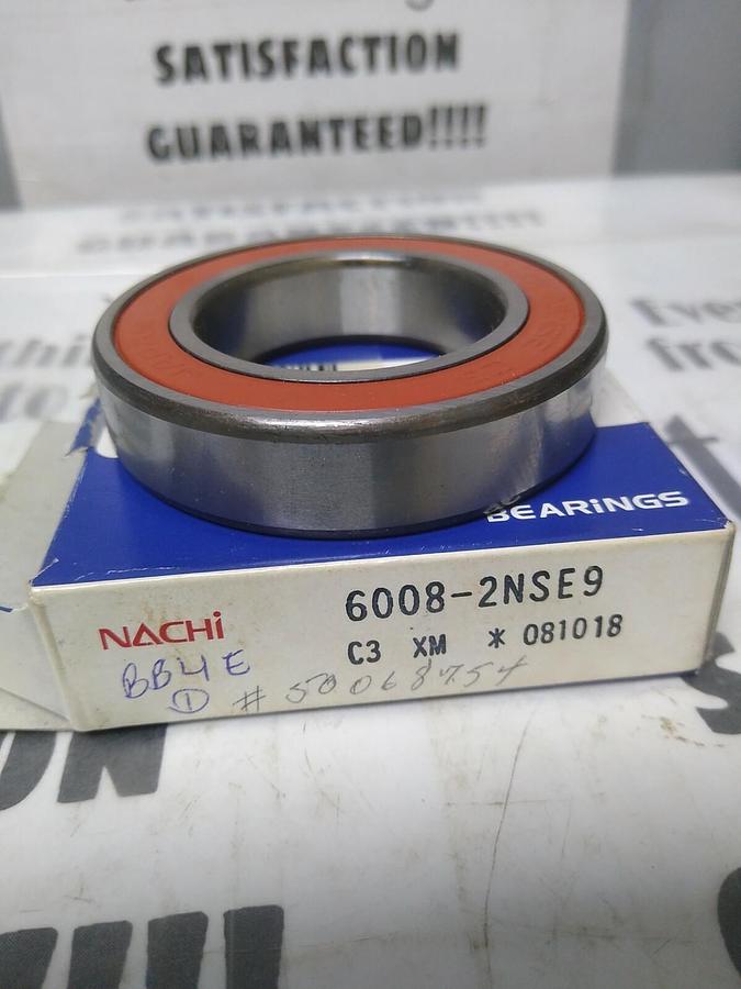 NACHI,6008-2NSE9,RUBBER SEALED BALL BEARING NOS