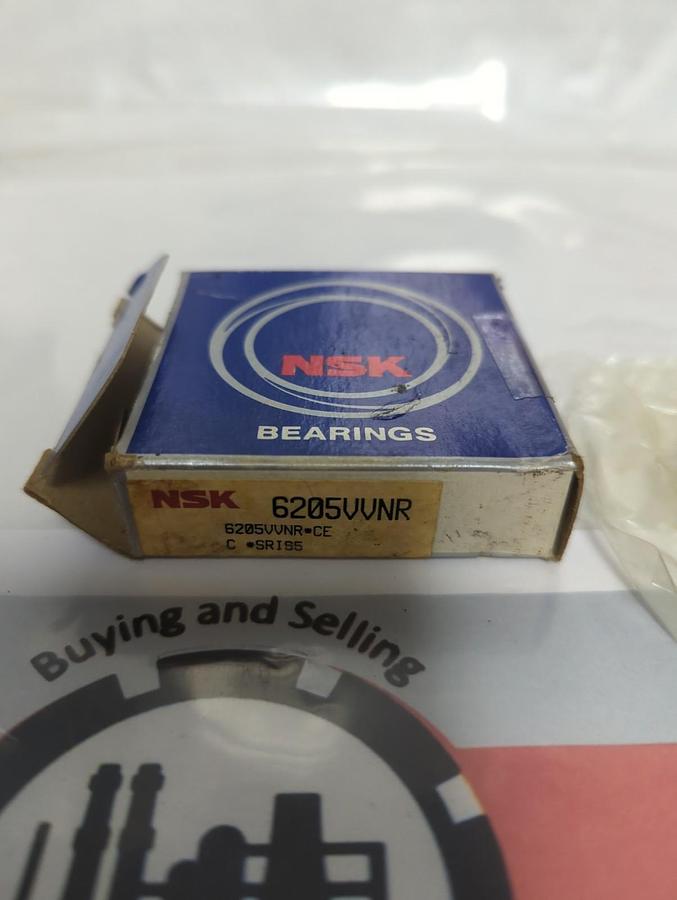 NSK,6205VVNR,DEEP GROOVE BALL BEARING WITH SNAP RING NOS