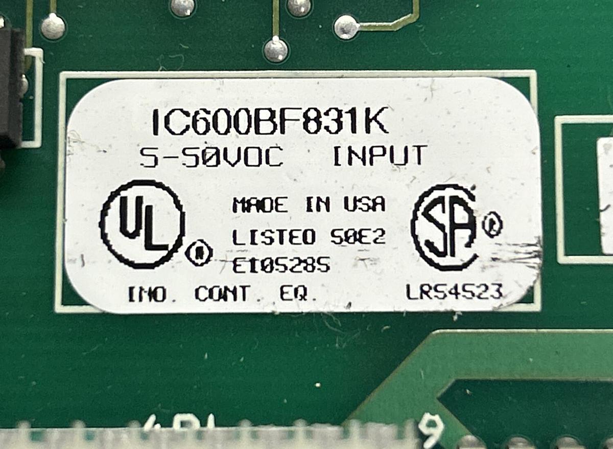 Used GE FANUC,IC600BF831K,INPUT MODULE REFURBISHED