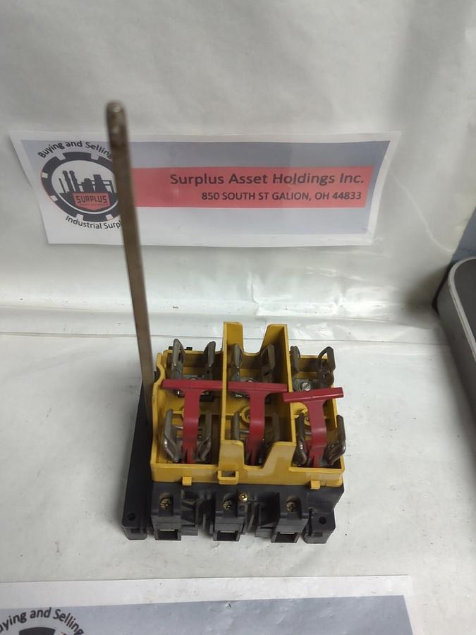 Used ALLEN BRADLEY,194R NJ060P3,ROTARY DISCONNECT SWITCH 3-POLE PRE-OWNED