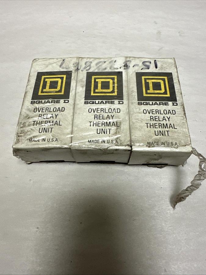 Used Square-D,B6.25,Heater Element LOT of 3